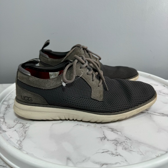 Uggs Men’s Suede Knit Oxford Shoes sz 8.5 # H793 - Picture 1 of 10